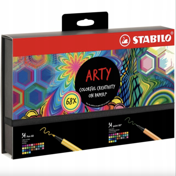 SET KREATIF STABILO ARTY 68 keping