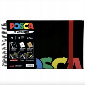 Buku lakaran POSCA A5, campuran warna 48 muka surat, 100g/m2